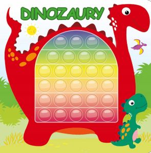 Dinozaury Książeczka sensoryczna POP IT
