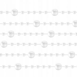 Girlanda choinkowa- perły 5m perłowy łańcuch ozdobny