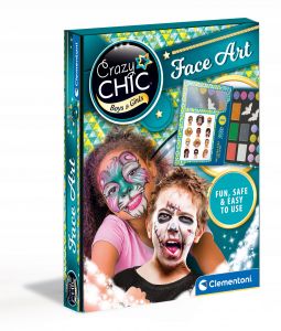 Zestaw do malowania twarzy Clementoni Crazy Chic ART FACE farby cienie