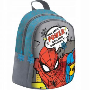 Plecak przedszkolny dwukomorowy Spiderman Power Beniamin chłopiec