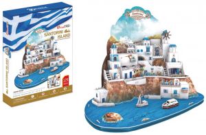 Puzzle 3D Santorini duży zestaw
