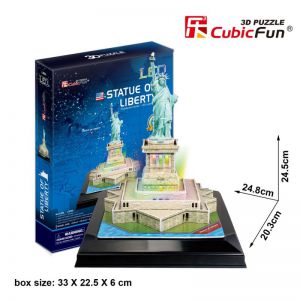 Puzzle 3D Statua Wolności (Światło)