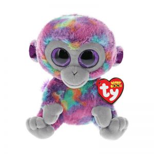 Maskotka TY Beanie Boos Slick - Kolorowa małpka Zuri 24 cm