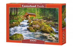 Puzzle 1500 elementów - Młyn wodny