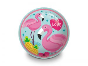 Piłka gumowa 23 cm Flamingo