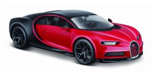 Model kompozytowy Bugatti Chiron sport czarno-czerwony
