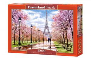 Puzzle 1000 elementów - Romantyczny spacer po Paryżu