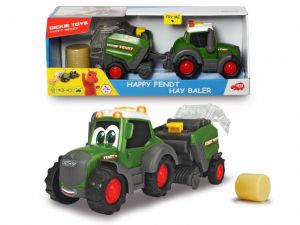 Traktor Happy Fendt i maszyna do belowania, 30 cm