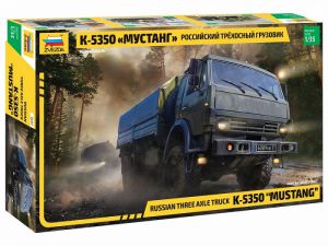 Model plastikowy 6x6 Army Truck Kamaz-5350 Mustang