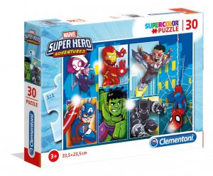 Puzzle 30 elementów SUPER KOLOR Marvel Super Hero
