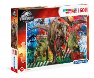 Puzzle 60 elementów MAXI SUPER KOLOR Jurassic World