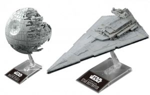 Model plastikowy Star Wars Gwiazda Śmierci i Krążownik Imperium 1/14500