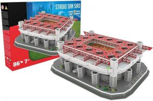 Puzzle 3D Stadion San Siro red Nanostad 86 elementów