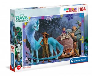Puzzle 104 elementy Super Kolor Raya and The Last Dragon