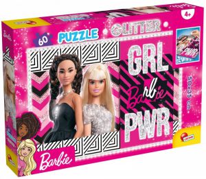 Puzzle Barbie glitter 60 elementów Drużyna