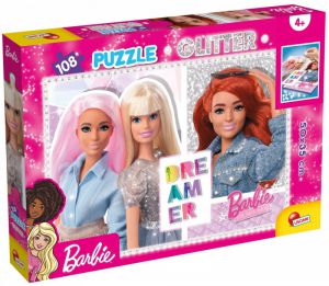 Puzzle Barbie glitter 108 elementów
