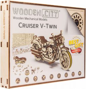 Puzzle 3D Motocykl Cruiser V-Twin