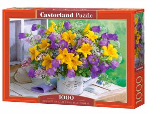 Puzzle 1000 elementów Bukiet lilii i dzwonków