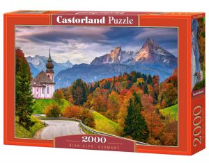Puzzle 2000 elementów Jesień w Alpach Bawarskich, Niemcy