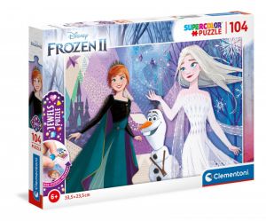 Puzzle 104 elementy - Frozen, Kraina Lodu 2