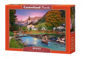 Puzzle 2000 elementów Sunset in Ramsau