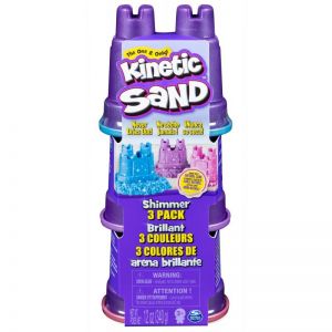 Zestaw błyszczący Kinetic Sand, 3 kolory brokatu