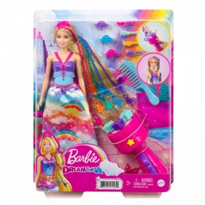 Lalka Barbie Księżniczka Zakręcone pasemka