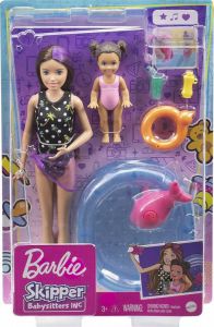 Lalka Barbie Skipper Klub Opiekunek zestaw z basenem