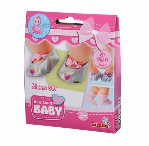 Zestaw bucików dla lalki New Born Baby