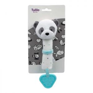 Zabawka z dźwiękiem - Panda miętowa 16 cm