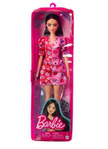 Lalka Barbie Dwukolorowa sukienka w kwiaty