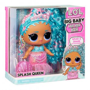Lalka L.O.L. Surprise Big Baby Hair Hair Hair, Splash Queen
