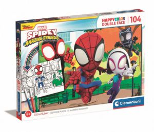 Puzzle 104 elementy Happycolor Spidey i super-kumple