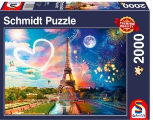 Puzzle Premium Quality 2000 elementów Dzień i noc / Paryż