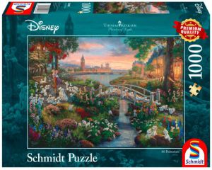 Puzzle Premium Quality 1000 elementów THOMAS KINKADE 101 dalmatyńczyków (Disney)