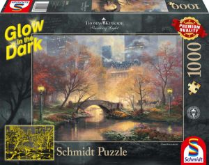 Puzzle PQ 1000 el. THOMAS KINKADE Jesień w Central Parku (świecą w ciemności)