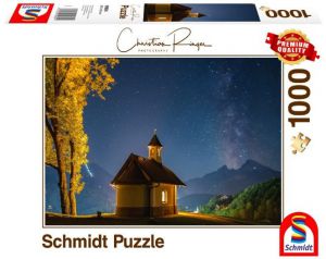 Puzzle Premium Quality 1000 elementów Christian Ringer Kaplica w  Lockstein / Niemcy