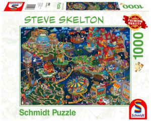 Puzzle Premium Quality 1000 elementów STEVE SKELTON Miasto ze snu
