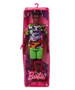 Lalka Barbie Ken Fashionistas z czarnymi kręconymi włosami