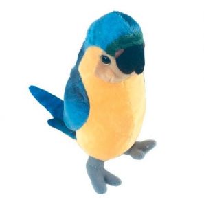 Maskotka Papuga niebiesko-żółta 17 cm