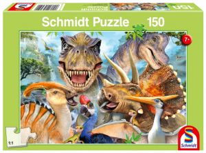 Puzzle 150 elementów Dinozaury