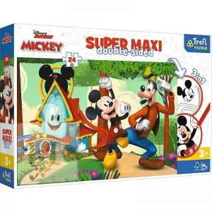 Puzzle 24 elementy SUPER MAXI Wesoły Domek i przyjaciele, Mickey