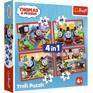 Puzzle 4w1 Odjazdowy Tomek, Tomek i Przyjaciele