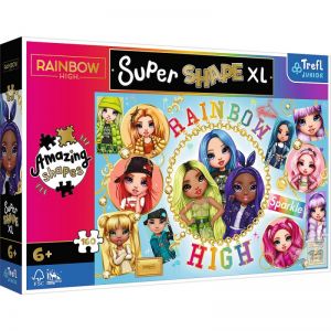 Puzzle 160 elementów XL Super Shape Kolrowe Rainbow High