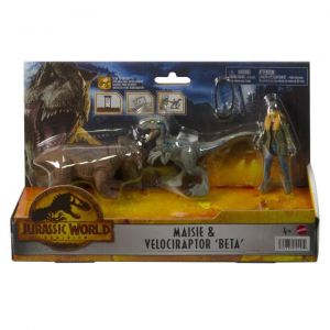 Zestaw figurek Jurassic World Człowiek + dinozaur, Velociraptor