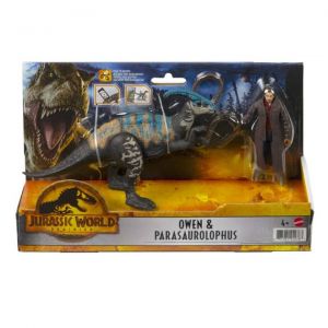 Zestaw figurek Jurassic World Człowiek + dinozaur, Parazaurolof