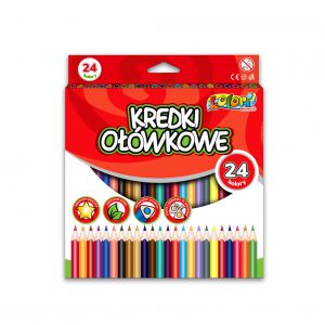 Kredki ołówkowe trójkątne Kolori Premium Penmate 24 kolory