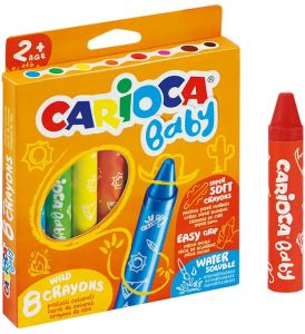 Kredki pastele olejne Baby Carioca 8 kolorów