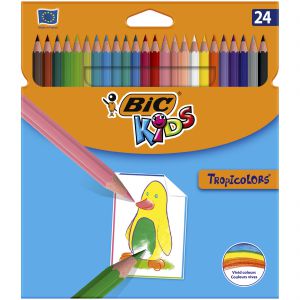 Kredki ołówkowe Tropicolors BIC Kids 24 kolory