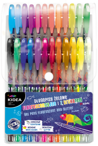 Długopisy Kidea żelowe 24 kolory